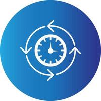 Processing Time Creative Icon vector