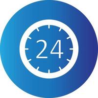 24 Hours Creative Icon vector
