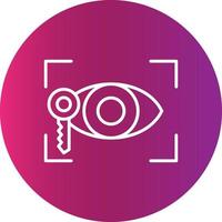 Eye Recognition  Creative Icon vector