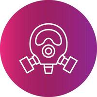 Gas Mask Creative Icon vector