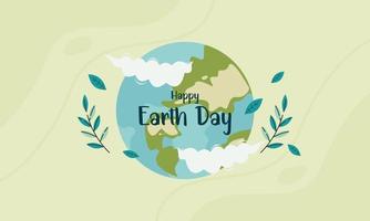 Happy Earth Day Concept Illustration vector