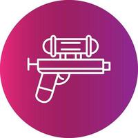 icono creativo de pistola de agua vector