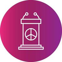 Pacifism Creative Icon vector