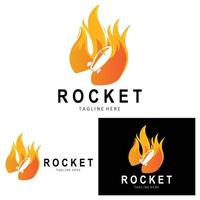 Rocket Logo Design, space exploration vehicle vector