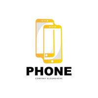 Smartphone Logo, Communication Electronics Vector, Modern Phone Design, For Company Brand Symbol vector