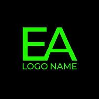 vector libre de diseño de logotipo de iniciales ea