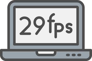 Frames Per Second Vector Icon