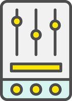 icono de vector de control de luz rgb