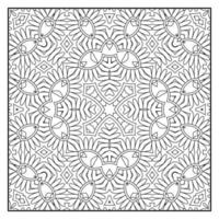 Mandala coloring page for adults. Mandala background. Mandala pattern coloring page. Hand drawn mandala pattern background. Vector black and white coloring page for coloring book.