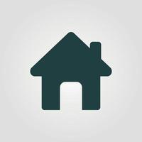 House vector icon. Black illustration isolated on white background for graphic and web design.