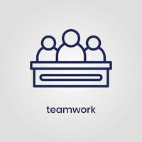 Teamwork icon vector eps file Adobe Illustrator Artwork