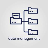 Data management icon vector eps file Adobe Illustrator Artwork