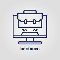 Briefcase icon vector eps file Adobe Illustrator Artwork