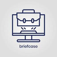 Briefcase icon vector eps file Adobe Illustrator Artwork