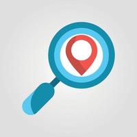 Location map icon, GPS pointer mark vector icon Adobe Illustrator Artwork