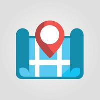 Location map icon, GPS pointer mark vector icon Adobe Illustrator Artwork