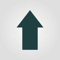 arrow up arrow Business graph down vector icon. Black illustration isolated on white background for graphic and web design.