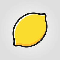 Lemon Fruit Social Media Emoji. Modern Simple Vector For Web Site Or Mobile App Adobe Illustrator Artwork