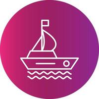 Boat Creative Icon vector