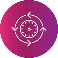 Processing Time Creative Icon vector