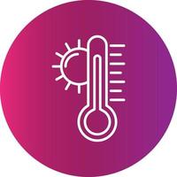High Temperatures Creative Icon vector