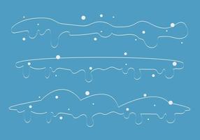 gorras de nieve, hielo nevado y carámbanos congelados, iconos de dibujos animados vectoriales, aislados en un fondo transparente. gorros abstractos de escarcha de nieve para el diseño de elementos de navidad y año nuevo vector