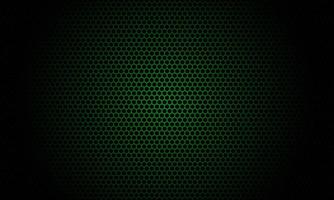 Background with a hexagon pattern design with black and dark green colors vector