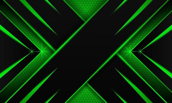 Abstract dark green Futuristic Gaming Background with hexagon pattern,dark green geometric background  for banner or Offline stream,gaming background template