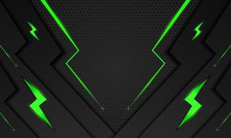 Banner de jogos offline com fundo preto hexagonal