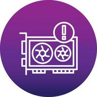 Gpu Error Vector Icon