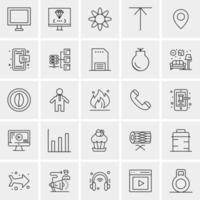 25 Universal Business Icons Vector Creative Icon Illustration to use in web and Mobile Related project