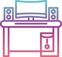 Gaming Setup Vector Icon