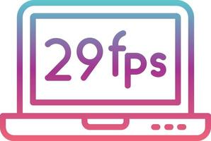 Frames Per Second Vector Icon