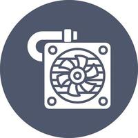 icono de vector de ventilador de refrigeración