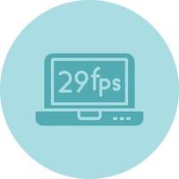 Frames Per Second Vector Icon