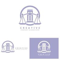 Law Logo, Scales Justice Vector, Design For Pawnshop Brands, Law, Attorney, Financial Institutions vector