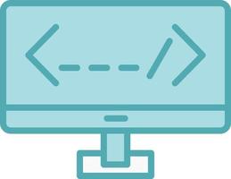 Computer Monitor Vector Icon