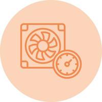 icono de vector de velocidad del ventilador