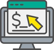 Pay Per Click Vector Icon