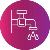 Water Tap Creative Icon vector