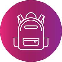 Backpack Creative Icon vector