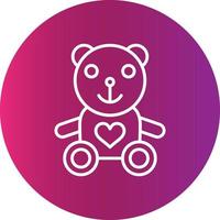 Teddy Bear Creative Icon vector