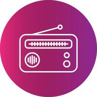 Radio Creative Icon vector