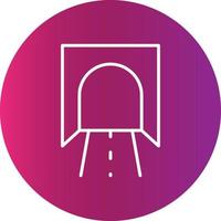 Tunnel Creative Icon vector