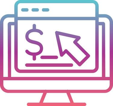Pay Per Click Vector Icon