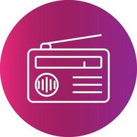 Radio  Creative Icon vector