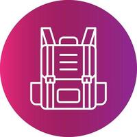 Backpack  Creative Icon vector