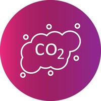 icono creativo de co2 vector