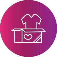 Cloth Donate  Creative Icon vector