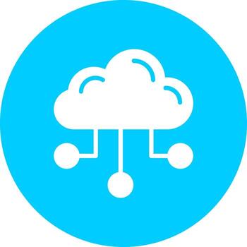 Computing cloud Vector Icon